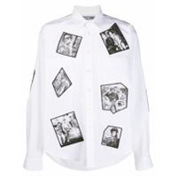 Moschino Camisa com estampa fotográfica - Branco
