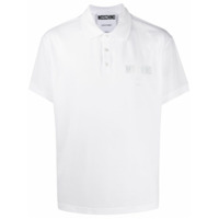 Moschino Camisa polo com estampa de logo - Branco