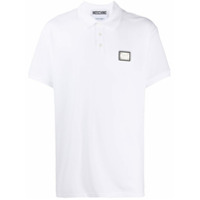 Moschino Camisa polo com patch de logo - Branco