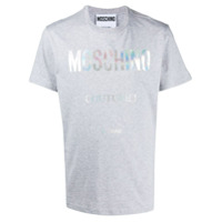 Moschino Camiseta com estampa de logo - Cinza