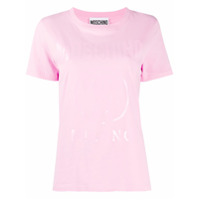 Moschino Camiseta com estampa de logo - Rosa