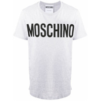 Moschino Camiseta com estampa de slogan - Cinza