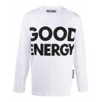Moschino Camiseta com estampa Good Energy - Branco