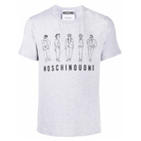 Moschino Camiseta com estampa Moschino Characters - Cinza