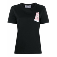Moschino Camiseta com estampa Teddy Bear - 1555 FANTASY PRINT BLACK