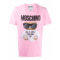 Moschino Camiseta com estampa Teddy Bear - Rosa