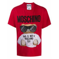 Moschino Camiseta com estampa Teddy Bear - Vermelho