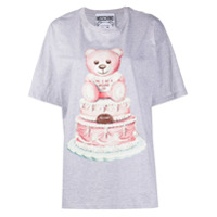 Moschino Camiseta com estampa Teddy Cake - Cinza