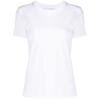 Moschino Camiseta de algodão com logo - Branco