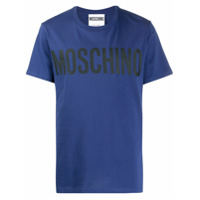 Moschino Camiseta mangas curtas com estampa de logo - Azul
