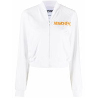 Moschino Jaqueta cropped com estampa Animé - Branco