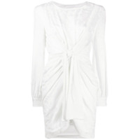 Moschino knotted long-sleeve dress - Branco