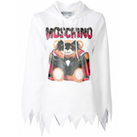 Moschino Moletom Bat Teddy Bear com recorte vazado - Branco