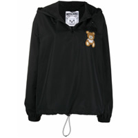 Moschino Moletom com capuz e patch Teddy Bear - Preto