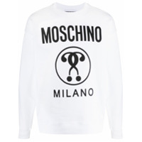 Moschino Moletom com estampa de logo - Branco