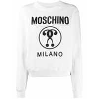 Moschino Moletom com estampa de logo - Branco