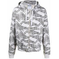 Moschino Moletom com estampa de logo - Cinza