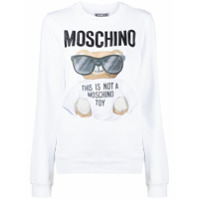 Moschino Moletom com estampa Teddy Bear - Branco