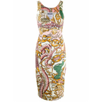 Moschino Vestido com estampa de corrente - Neutro