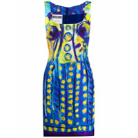 Moschino Vestido com estampa de pintura - Azul