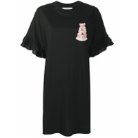 Moschino Vestido de jersey com estampa Teddy - Preto