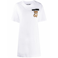 Moschino Vestido reto com Teddy Bear de contas - Branco