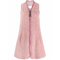 Moschino Vestido sem mangas de tweed - Rosa