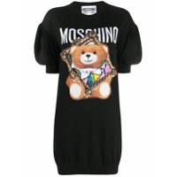 Moschino Vestido Teddy Bear de tricô - Preto