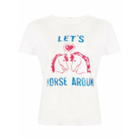 Mother Camiseta com estampa de cavalo - Branco