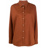 MSGM Camisa mangas longas com abotoamento - 28 BROWN