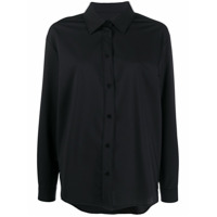 MSGM Camisa mangas longas com abotoamento - Preto