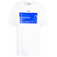 MSGM Camiseta com estampa Impetuoso - Branco