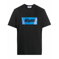 MSGM Camiseta de algodão com estampa de logo - Preto