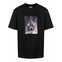 MSGM Camiseta Il Gatto a Nove Code com decote careca - Preto