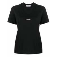 MSGM Camiseta mangas curtas com estampa de logo - Preto