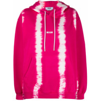 MSGM Moletom tie-dye de algodão com capuz - Rosa