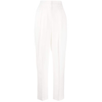 MSGM tailored tapered leg trousers - Branco