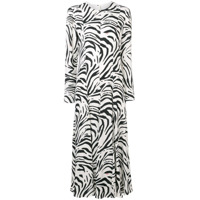 MSGM Vestido longo com estampa zebra - Preto