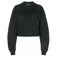 Mugler Moletom com detalhe de costura - Preto