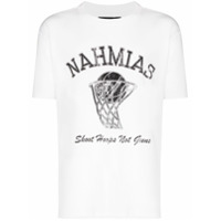Nahmias Camiseta Shoot Hoops de algodão com estampa de logo - Branco