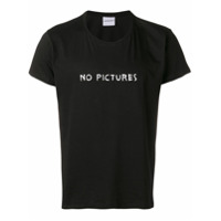 Nasaseasons Camiseta bordada 'No Pictures' - Preto