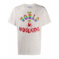 Nasaseasons rainbow logo print T-shirt - Branco