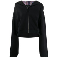 Natasha Zinko Moletom com capuz e zíper - Preto