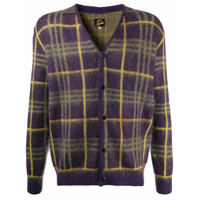 Needles Cardigan xadrez mangas longas - Roxo