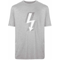 Neil Barrett Camiseta com estampa gráfica - Cinza