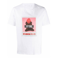 Neil Barrett Camiseta decote careca com estampa - Branco