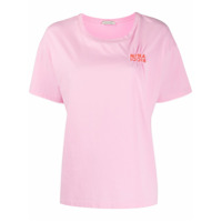 Nina Ricci Camiseta com logo bordado - Rosa