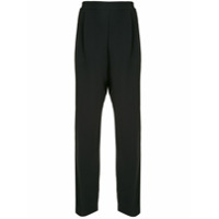 Nº21 Calça de alfaiataria com aplicação de brilho - Preto