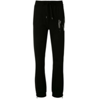 Nº21 Calça esportiva com estampa de logo - Preto