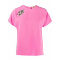Nº21 Camiseta com aplicação de andorinha - Rosa